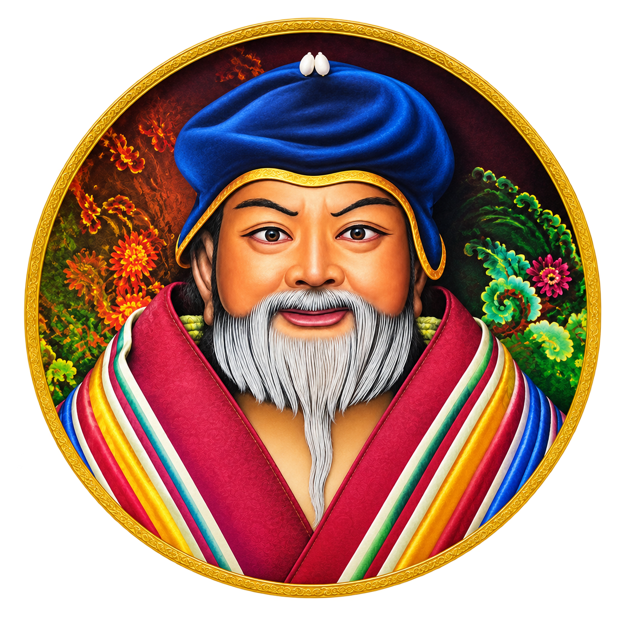 竹巴噶举缘起法帽